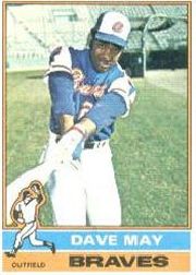 1976 Topps Baseball Cards      281     Dave May